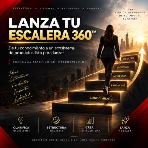 LANZA TU ESCALERA 360™ | Diseña y lanza tu ecosistema de productos